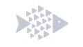 logo de peixe estilizado p&b